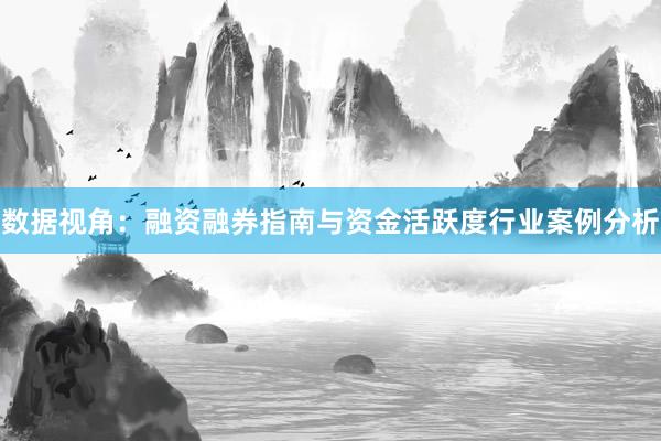 数据视角：融资融券指南与资金活跃度行业案例分析