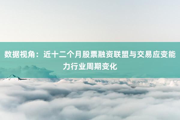 数据视角：近十二个月股票融资联盟与交易应变能力行业周期变化