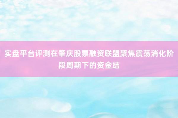 实盘平台评测在肇庆股票融资联盟聚焦震荡消化阶段周期下的资金结