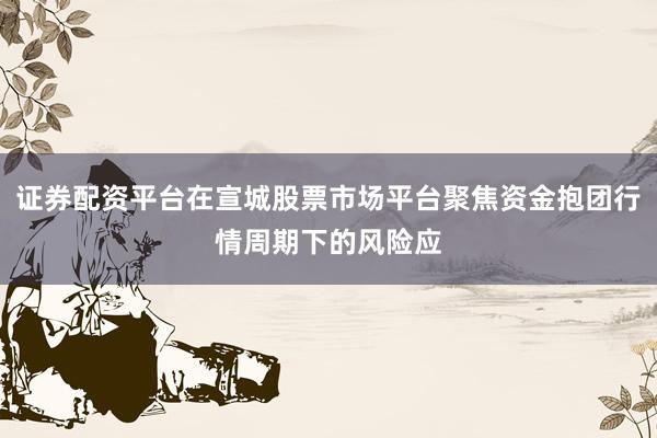证券配资平台在宣城股票市场平台聚焦资金抱团行情周期下的风险应