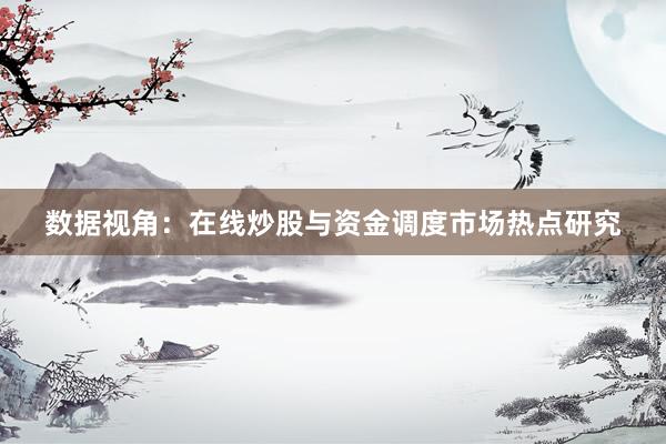 数据视角：在线炒股与资金调度市场热点研究