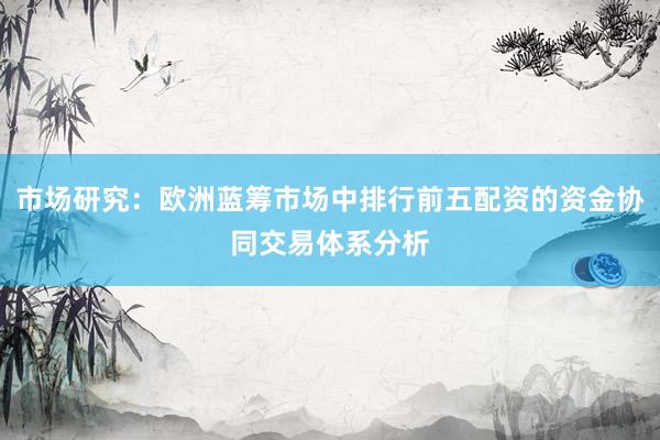 市场研究：欧洲蓝筹市场中排行前五配资的资金协同交易体系分析