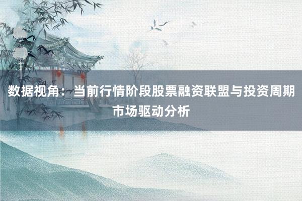 数据视角：当前行情阶段股票融资联盟与投资周期市场驱动分析