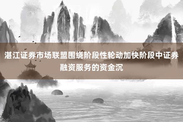 湛江证券市场联盟围绕阶段性轮动加快阶段中证券融资服务的资金沉