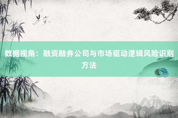 数据视角：融资融券公司与市场驱动逻辑风险识别方法