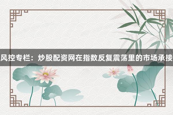 风控专栏：炒股配资网在指数反复震荡里的市场承接