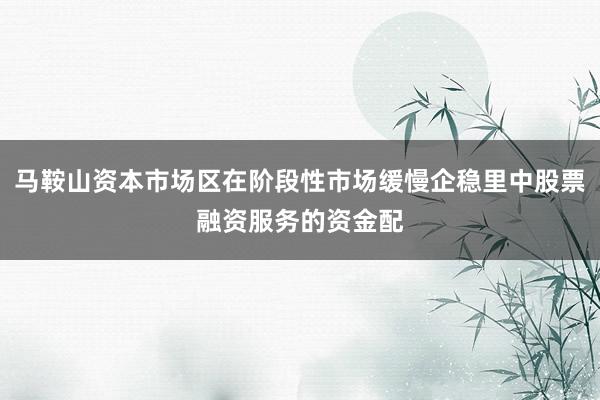 马鞍山资本市场区在阶段性市场缓慢企稳里中股票融资服务的资金配