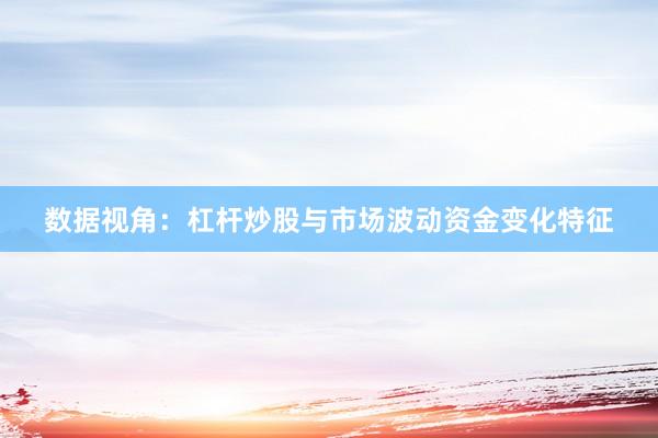 数据视角：杠杆炒股与市场波动资金变化特征