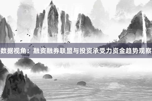 数据视角：融资融券联盟与投资承受力资金趋势观察