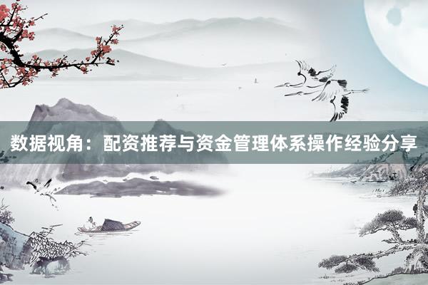 数据视角：配资推荐与资金管理体系操作经验分享
