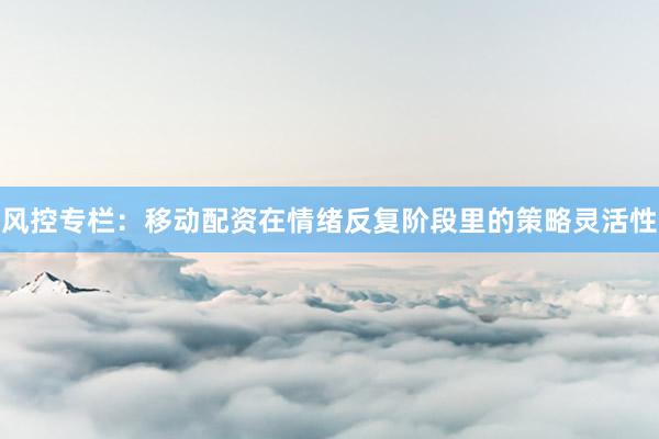 风控专栏：移动配资在情绪反复阶段里的策略灵活性