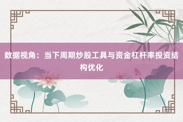 数据视角：当下周期炒股工具与资金杠杆率投资结构优化