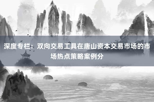 深度专栏：双向交易工具在唐山资本交易市场的市场热点策略案例分