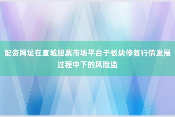 配资网址在宣城股票市场平台于板块修复行情发展过程中下的风险监