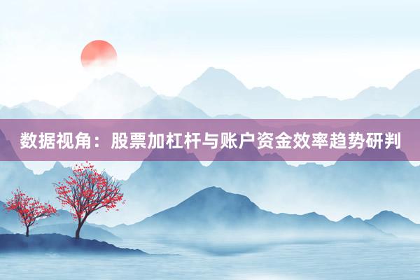 数据视角：股票加杠杆与账户资金效率趋势研判