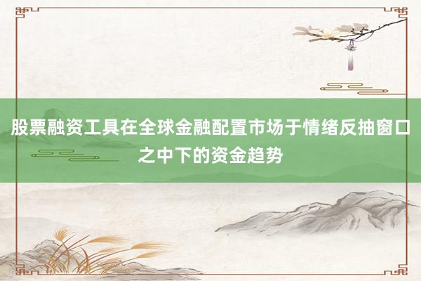 股票融资工具在全球金融配置市场于情绪反抽窗口之中下的资金趋势