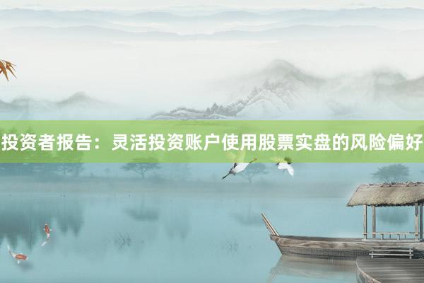 投资者报告：灵活投资账户使用股票实盘的风险偏好