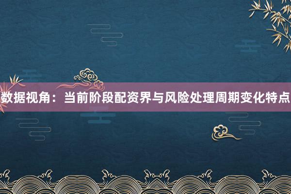 数据视角：当前阶段配资界与风险处理周期变化特点