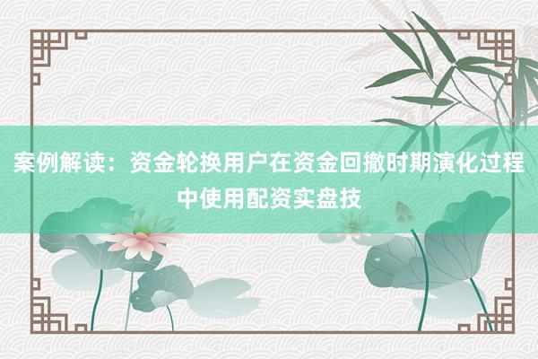 案例解读：资金轮换用户在资金回撤时期演化过程中使用配资实盘技
