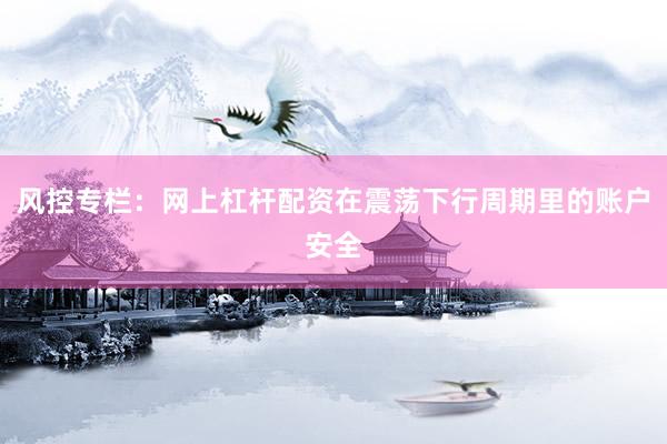 风控专栏：网上杠杆配资在震荡下行周期里的账户安全
