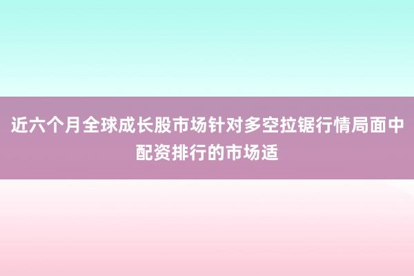 近六个月全球成长股市场针对多空拉锯行情局面中配资排行的市场适