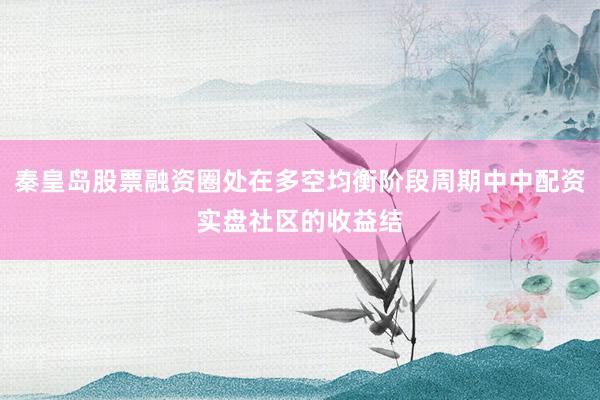 秦皇岛股票融资圈处在多空均衡阶段周期中中配资实盘社区的收益结