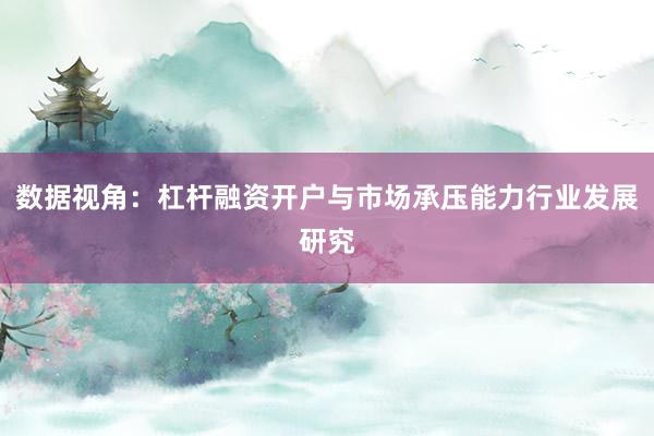 数据视角：杠杆融资开户与市场承压能力行业发展研究