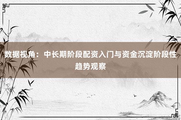 数据视角：中长期阶段配资入门与资金沉淀阶段性趋势观察