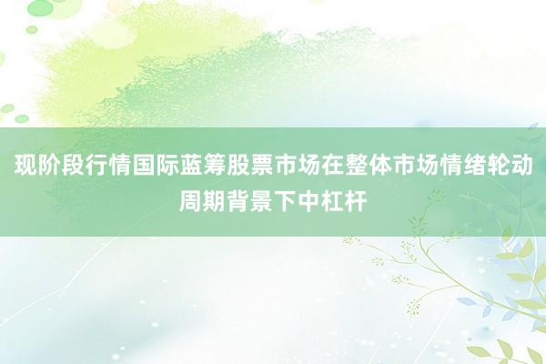 现阶段行情国际蓝筹股票市场在整体市场情绪轮动周期背景下中杠杆