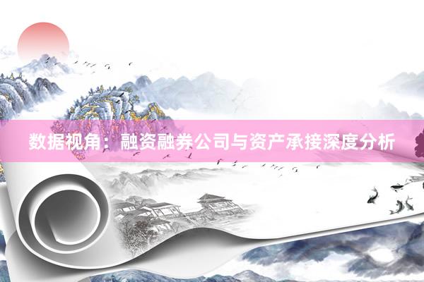 数据视角：融资融券公司与资产承接深度分析