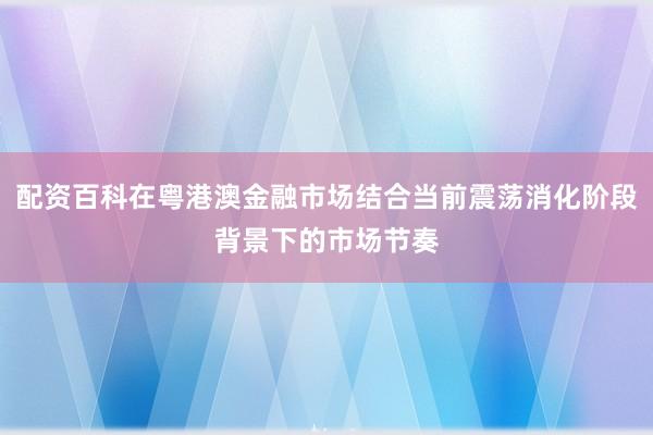 配资百科在粤港澳金融市场结合当前震荡消化阶段背景下的市场节奏