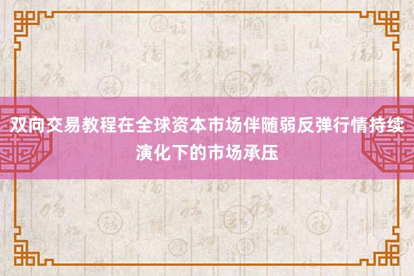 双向交易教程在全球资本市场伴随弱反弹行情持续演化下的市场承压