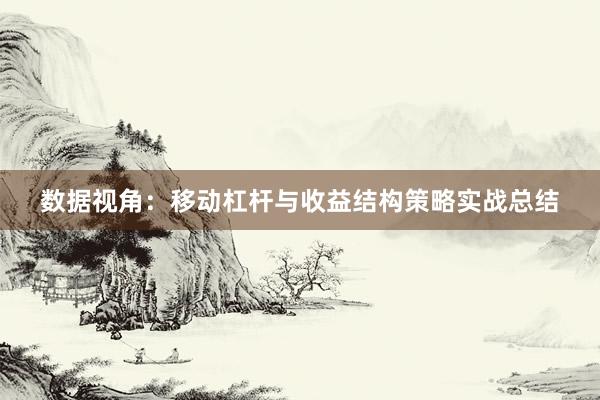 数据视角：移动杠杆与收益结构策略实战总结