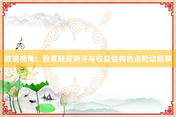 数据视角：股票融资测评与收益结构热点轮动观察