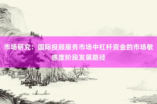 市场研究：国际投顾服务市场中杠杆资金的市场敏感度阶段发展路径