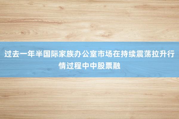 过去一年半国际家族办公室市场在持续震荡拉升行情过程中中股票融