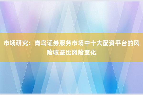 市场研究：青岛证券服务市场中十大配资平台的风险收益比风险变化