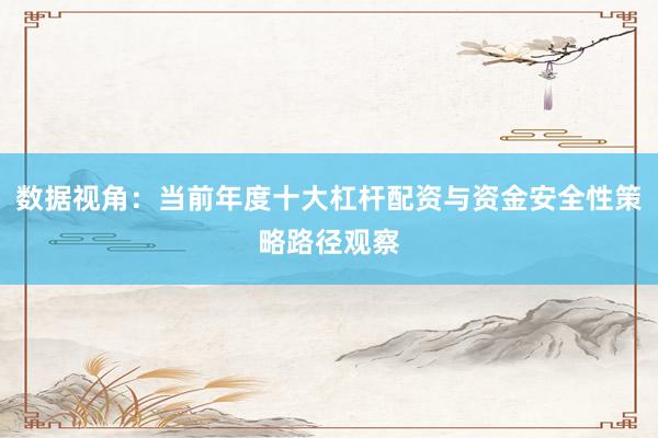 数据视角：当前年度十大杠杆配资与资金安全性策略路径观察