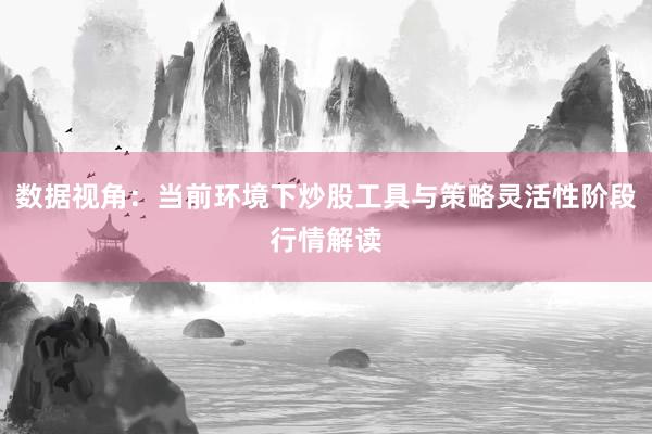数据视角：当前环境下炒股工具与策略灵活性阶段行情解读