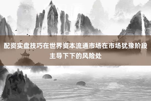 配资实盘技巧在世界资本流通市场在市场犹豫阶段主导下下的风险处