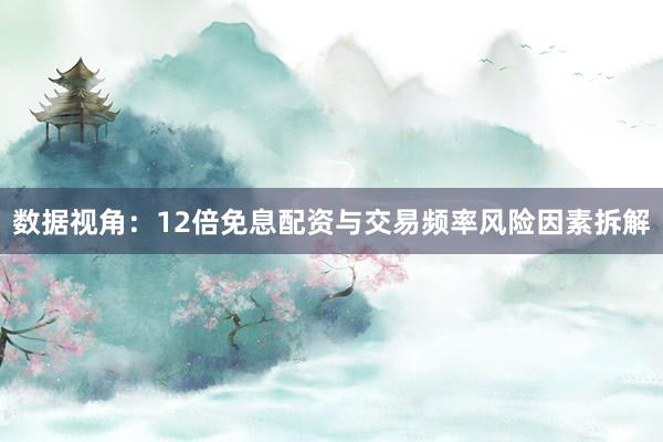 数据视角：12倍免息配资与交易频率风险因素拆解