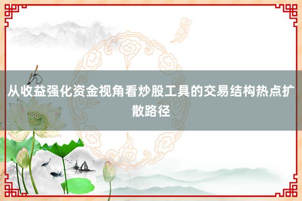 从收益强化资金视角看炒股工具的交易结构热点扩散路径