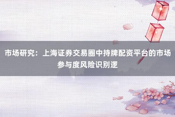 市场研究：上海证券交易圈中持牌配资平台的市场参与度风险识别逻