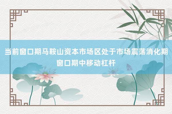 当前窗口期马鞍山资本市场区处于市场震荡消化期窗口期中移动杠杆