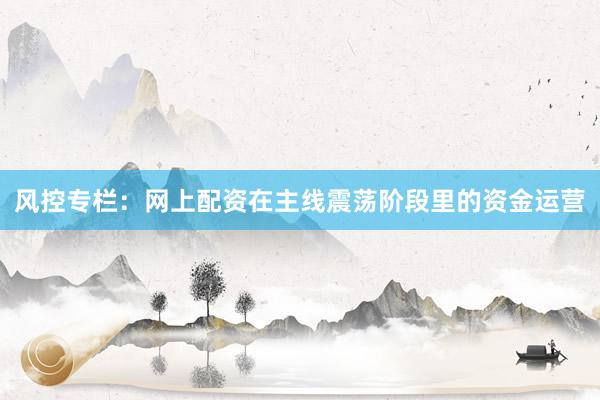 风控专栏：网上配资在主线震荡阶段里的资金运营