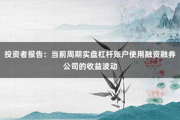 投资者报告：当前周期实盘杠杆账户使用融资融券公司的收益波动