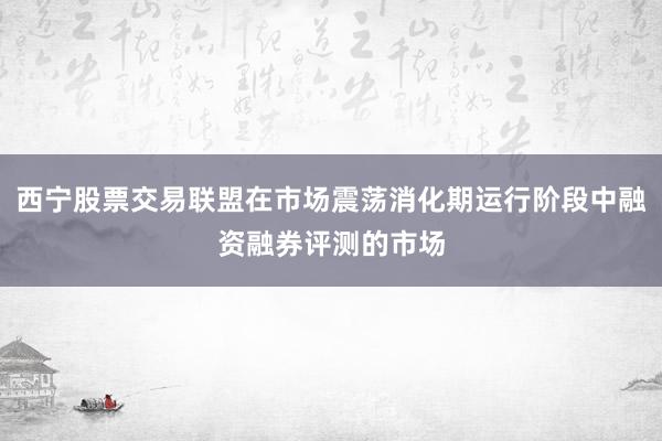 西宁股票交易联盟在市场震荡消化期运行阶段中融资融券评测的市场