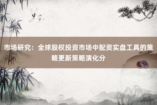 市场研究：全球股权投资市场中配资实盘工具的策略更新策略演化分