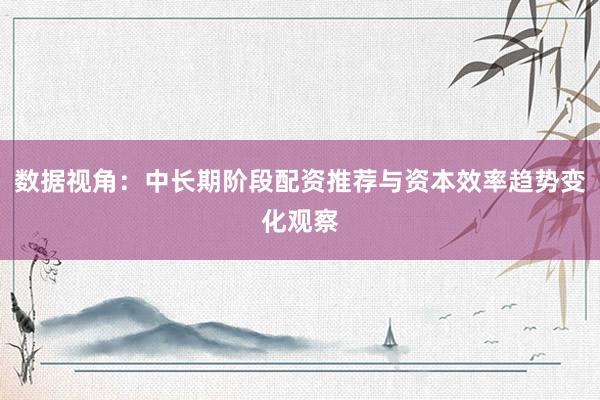 数据视角：中长期阶段配资推荐与资本效率趋势变化观察