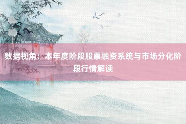 数据视角：本年度阶段股票融资系统与市场分化阶段行情解读